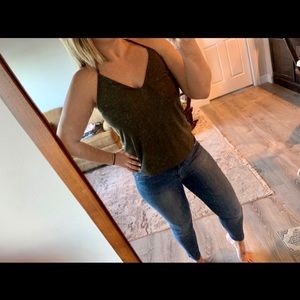 Suede tank top